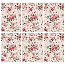 6 Pcs Funny Kitchen Towels,Pioneer Flower Floral Print Pattern Microfiber Dish Towels,Kitchen Tea Towels,Kitchen Towel Set (18" X 26")