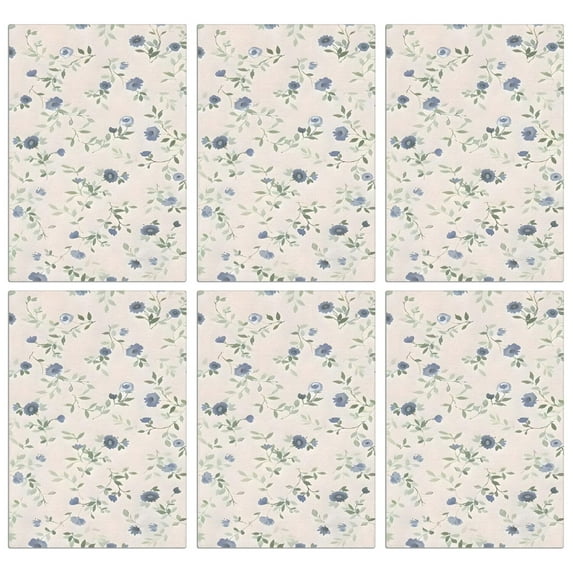 6 Pcs Funny Kitchen Towels,Pioneer Flower Floral Print Pattern Microfiber Dish Towels,Kitchen Tea Towels,Kitchen Towel Set (18" X 26")