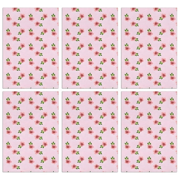 6 Pcs Funny Kitchen Towels,Pioneer Flower Floral Print Pattern Microfiber Dish Towels,Kitchen Tea Towels,Kitchen Towel Set (18" X 26")