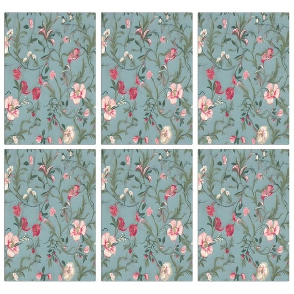 6 Pcs Funny Kitchen Towels,Pioneer Flower Floral Print Pattern Microfiber Dish Towels,Kitchen Tea Towels,Kitchen Towel Set (18" X 26")