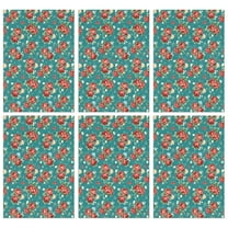 6 Pcs Funny Kitchen Towels,Pioneer Flower Floral Print Pattern Microfiber Dish Towels,Kitchen Tea Towels,Kitchen Towel Set (18" X 26")