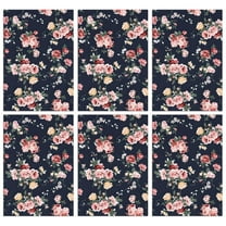 6 Pcs Funny Kitchen Towels,Pioneer Flower Floral Print Pattern Microfiber Dish Towels,Kitchen Tea Towels,Kitchen Towel Set (18" X 26")