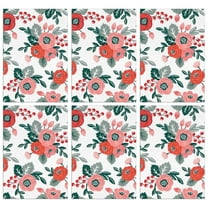 6 Pcs Funny Kitchen Towels,Pioneer Flower Floral Print Pattern Microfiber Dish Towels,Kitchen Tea Towels,Kitchen Towel Set (18" X 26")