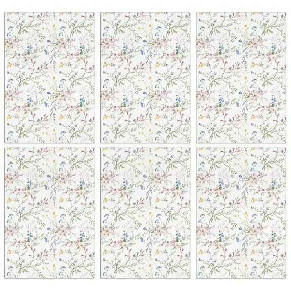 6 Pcs Funny Kitchen Towels,Pioneer Flower Microfiber Dish Towels,Kitchen Tea Towels,Kitchen Towel Set (18" X 26")