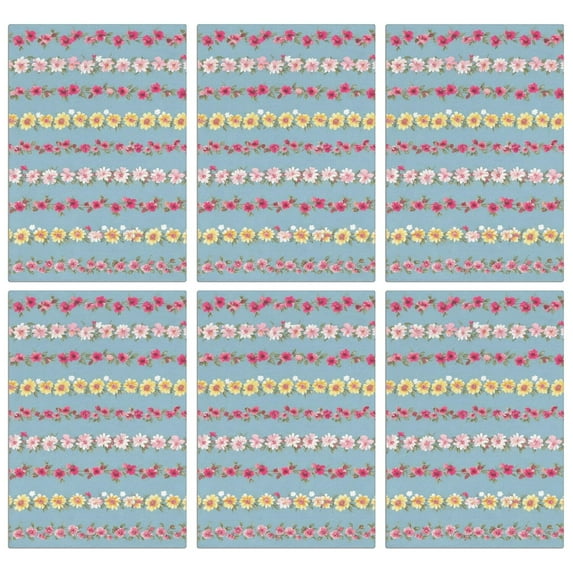 6 Pcs Funny Kitchen Towels,Pioneer Flower Microfiber Dish Towels,Kitchen Tea Towels,Kitchen Towel Set (18" X 26")