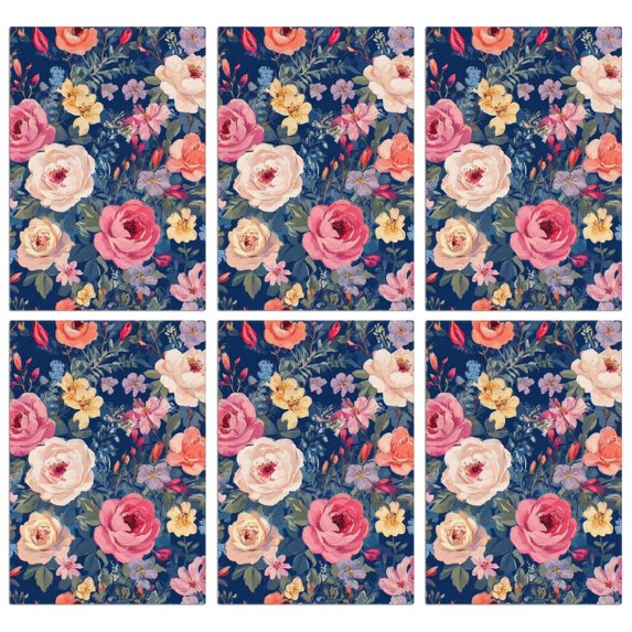 6 Pcs Funny Kitchen Towels,Pioneer Flower Microfiber Dish Towels,Kitchen Tea Towels,Kitchen Towel Set (18" X 26")