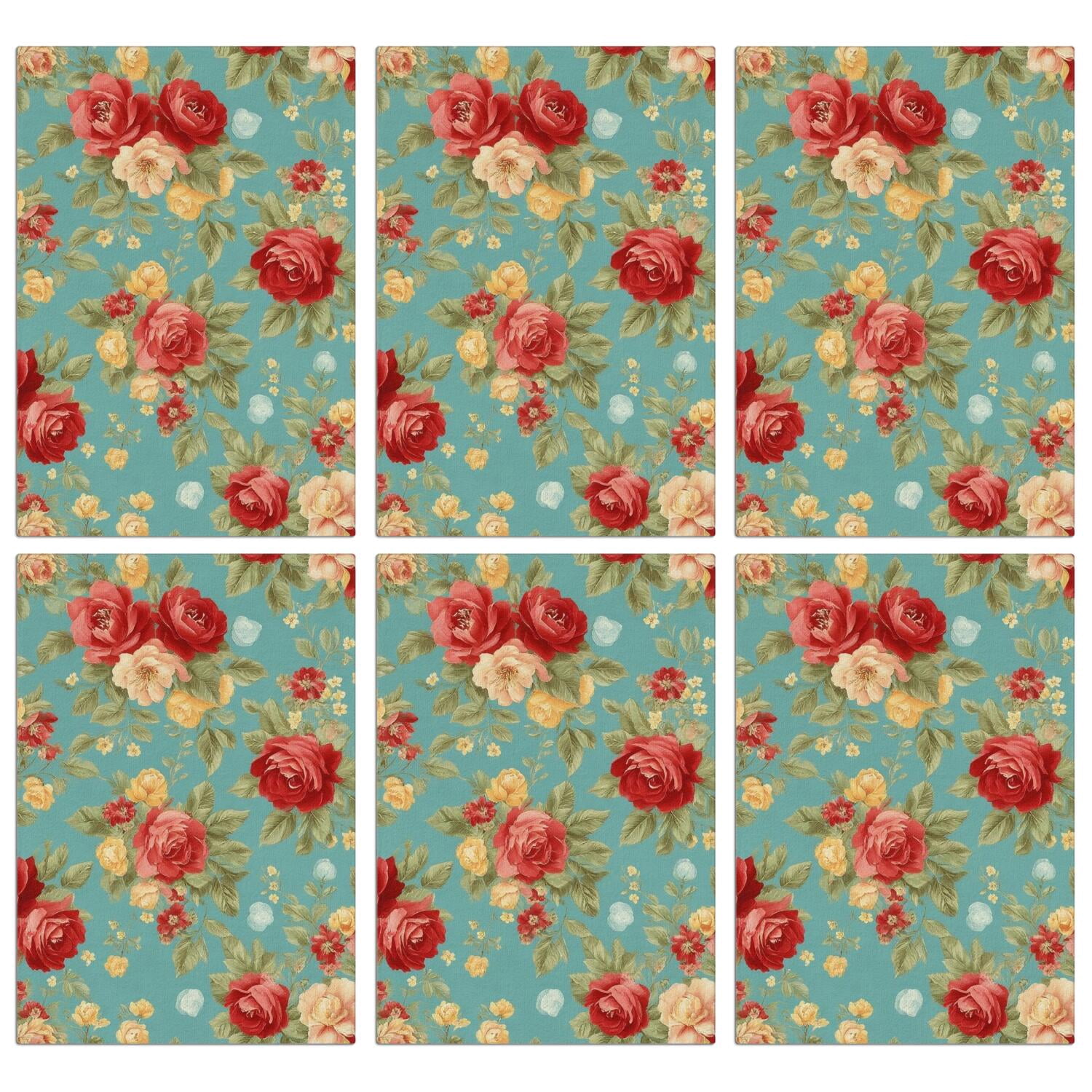 6 Pcs Funny Kitchen Towels,Pioneer Flower Microfiber Dish Towels,Kitchen Tea Towels,Kitchen Towel Set (18" X 26")
