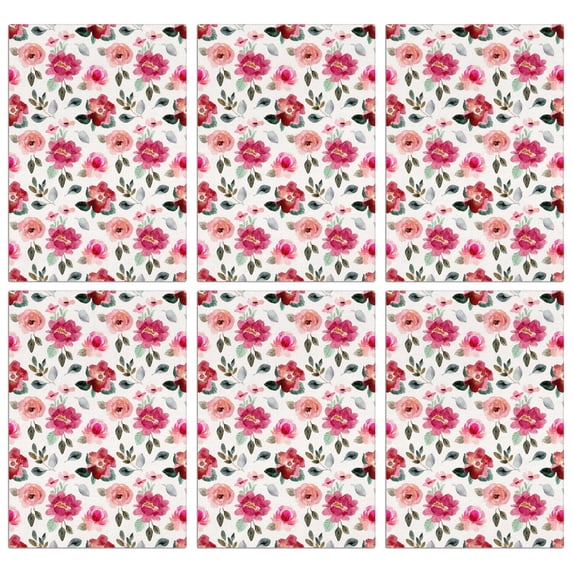 6 Pcs Funny Kitchen Towels,Pioneer Flower Microfiber Dish Towels,Kitchen Tea Towels,Kitchen Towel Set (18" X 26")