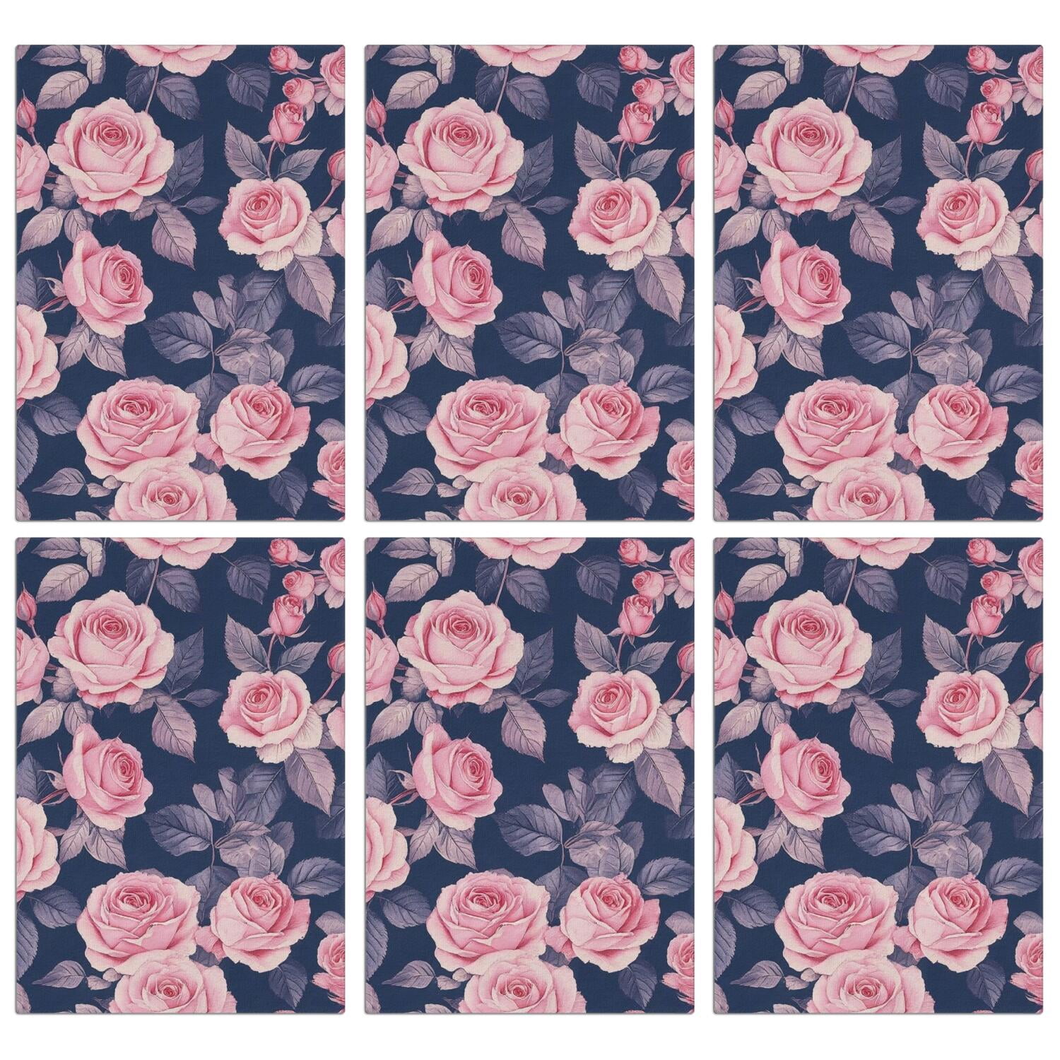 6 Pcs Funny Kitchen Towels,Pioneer Flower Microfiber Dish Towels,Kitchen Tea Towels,Kitchen Towel Set (18" X 26")