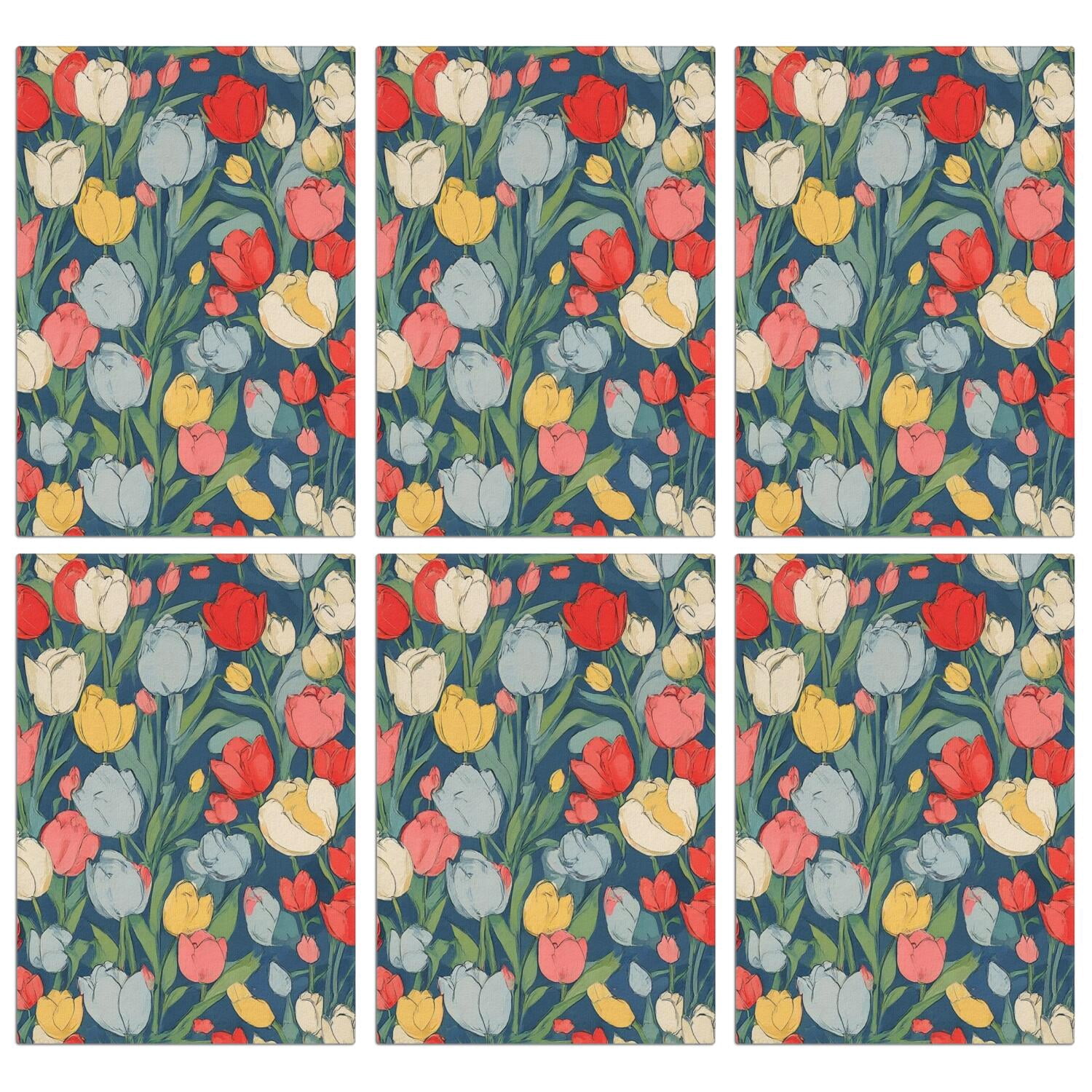 6 Pcs Funny Kitchen Towels,Pioneer Flower Microfiber Dish Towels,Kitchen Tea Towels,Kitchen Towel Set (18" X 26")
