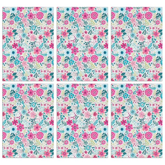 6 Pcs Funny Kitchen Towels,Pioneer Flower Microfiber Dish Towels,Kitchen Tea Towels,Kitchen Towel Set (18" X 26")