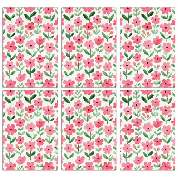 6 Pcs Funny Kitchen Towels,Pioneer Flower Microfiber Dish Towels,Kitchen Tea Towels,Kitchen Towel Set (18" X 26")