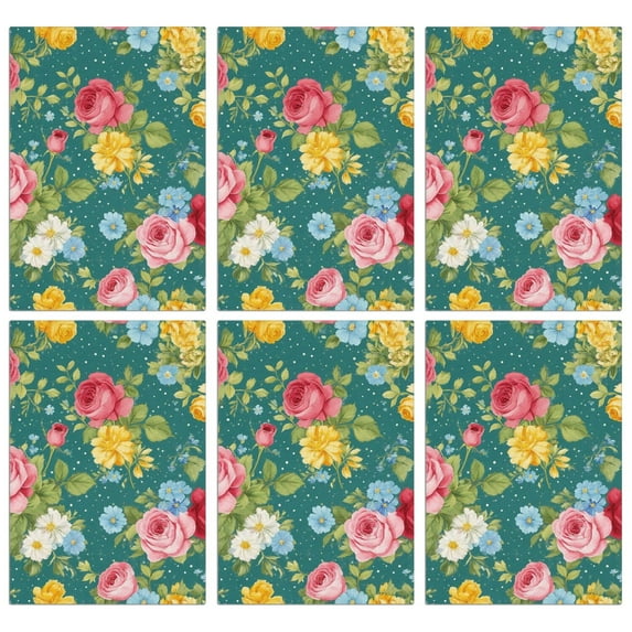 6 Pcs Funny Kitchen Towels,Pioneer Flower Microfiber Dish Towels,Kitchen Tea Towels,Kitchen Towel Set (18" X 26")