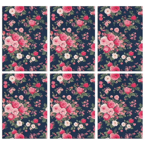 6 Pcs Funny Kitchen Towels,Pioneer Flower Microfiber Dish Towels,Kitchen Tea Towels,Kitchen Towel Set (18" X 26")