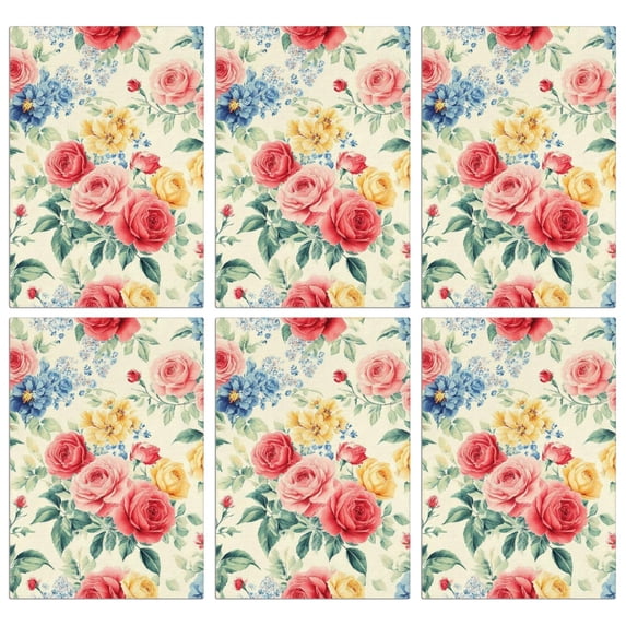 6 Pcs Funny Kitchen Towels,Pioneer Flower Microfiber Dish Towels,Kitchen Tea Towels,Kitchen Towel Set (18" X 26")