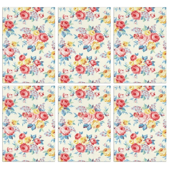 6 Pcs Funny Kitchen Towels,Pioneer Flower Microfiber Dish Towels,Kitchen Tea Towels,Kitchen Towel Set (18" X 26")