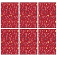 thumbnail image 1 of 6 Pcs Funny Kitchen Towels,Red Christmas Candy Cane Pattern Microfiber Dish Towels,Kitchen Tea Towels,Kitchen Towel Set (18" X 26"), 1 of 7