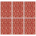 thumbnail image 1 of 6 Pcs Funny Kitchen Towels,Red Christmas Gingerbread and Mitten Pattern Microfiber Dish Towels,Kitchen Tea Towels,Kitchen Towel Set (18" X 26"), 1 of 7