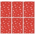thumbnail image 1 of 6 Pcs Funny Kitchen Towels,Red Christmas Snowflake Pattern Microfiber Dish Towels,Kitchen Tea Towels,Kitchen Towel Set (18" X 26"), 1 of 7
