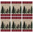 thumbnail image 1 of 6 Pcs Funny Kitchen Towels,Red and Green Christmas Pattern Microfiber Dish Towels,Kitchen Tea Towels,Kitchen Towel Set (18" X 26"), 1 of 7