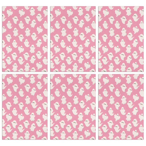 6 Pcs Funny Kitchen Towels,Sweet Ghost Halloween Pattern Microfiber Dish Towels,Kitchen Tea Towels,Kitchen Towel Set (18" X 26")