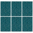 thumbnail image 1 of 6 Pcs Funny Kitchen Towels,Teal Christmas Star Pattern Microfiber Dish Towels,Kitchen Tea Towels,Kitchen Towel Set (18" X 26"), 1 of 7