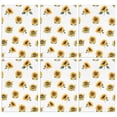 thumbnail image 1 of 6 Pcs Funny Kitchen Towels,White Green Leaf Sunflower Pattern Microfiber Dish Towels,Kitchen Tea Towels,Kitchen Towel Set (18" X 26"), 1 of 7