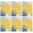 thumbnail image 1 of 6 Pcs Funny Kitchen Towels,Yellow Floral and Petal Pattern Microfiber Dish Towels,Kitchen Tea Towels,Kitchen Towel Set (18" X 26"), 1 of 7