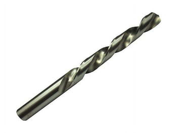 6 Pcs, "G" Hss Uncoated Left Hand Jobber Length Drill Bit, Dwdlhg, Flute Length: 2-7/8"; Overall Length: 4-1/8"; Shank Type: Round; Number Of Flutes: 2 Cutting Direction: Left Hand