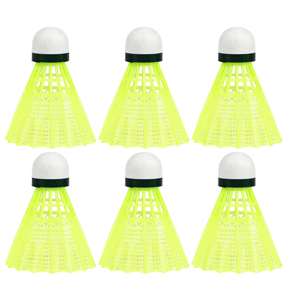 6 Pcs Game Playing Shuttlecocks Indoor Durable Set Gift for Badminton ...