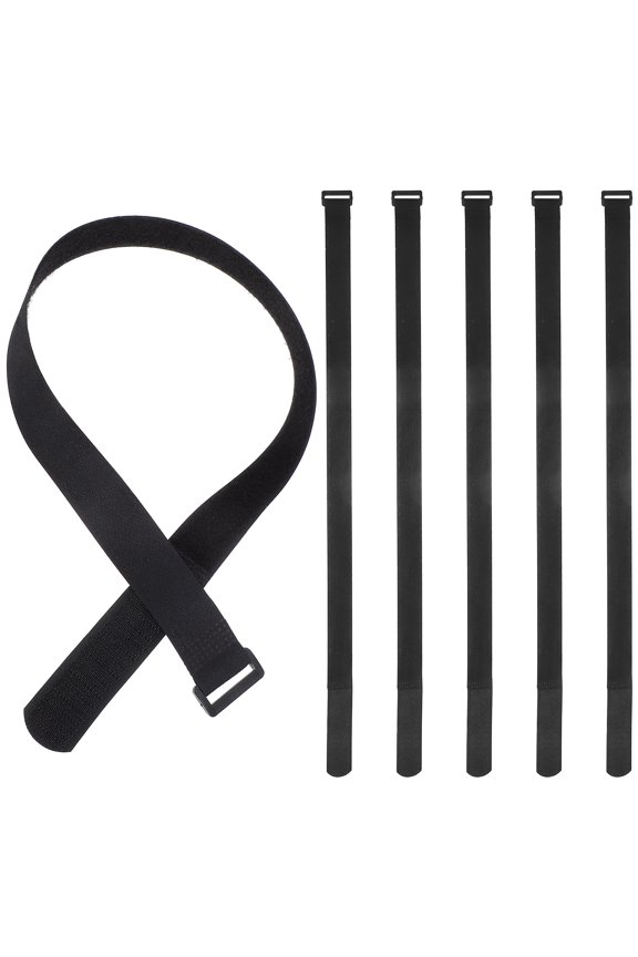 6 Pcs Garden Umbrella Accessories Parasol Fixed Strap Rain Umbrella Black