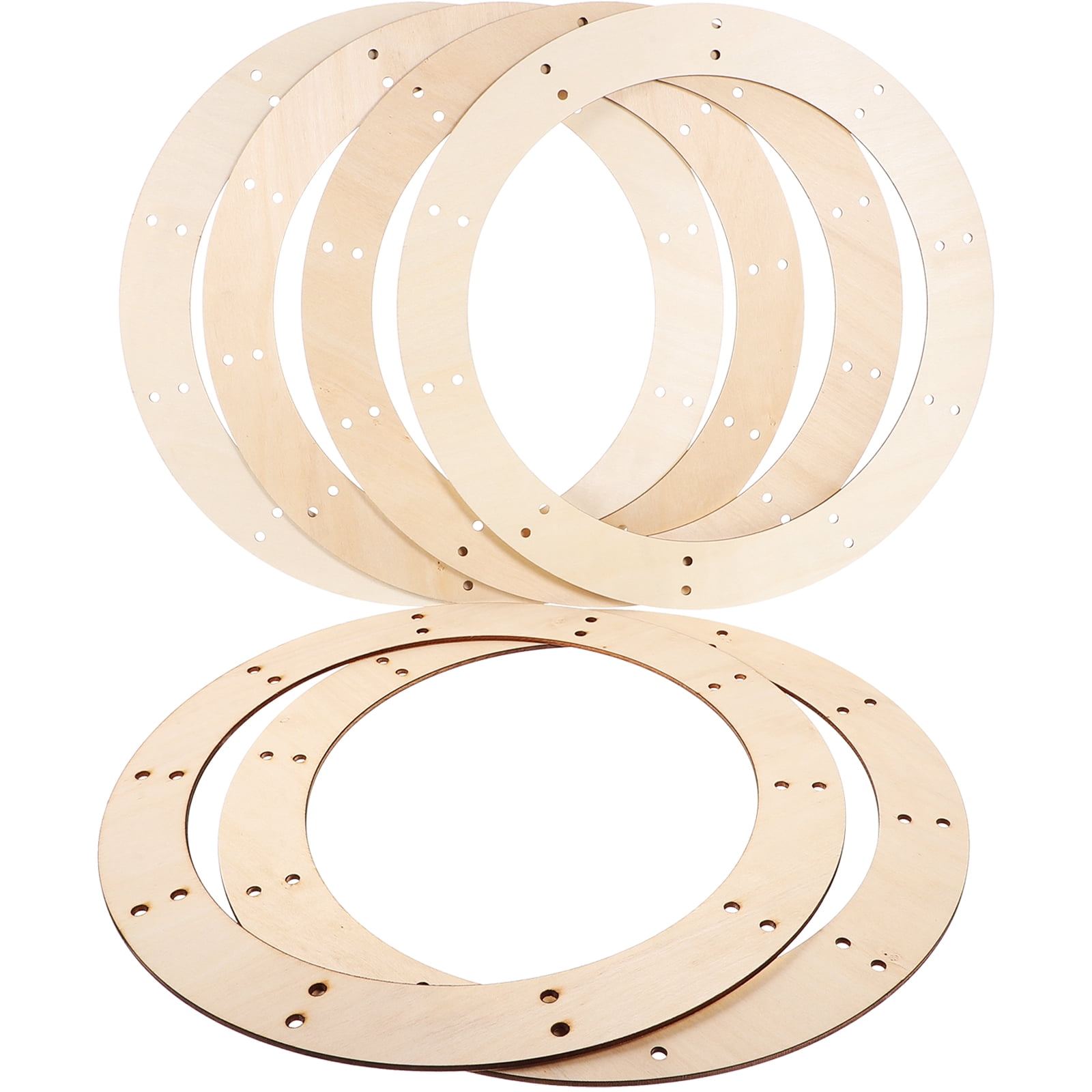 6 Pcs Garland Base Wreath Form Rack Rings Christmas Making Supplies ...