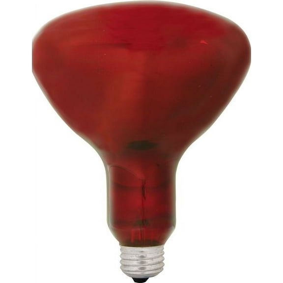 6 Pcs,Ge Lighting 37771 Reflector Incandescent R40 Heat Lamp, 250W, Red