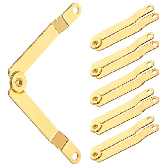 6 Pcs Gift Box Support Hinge Chest Hinges Drop down Hinge Lid Hinge Support Hinges for Wood Boxes