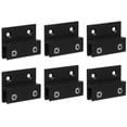 thumbnail image 1 of 6 Pcs Glass Clip Glass Shelves Brackets Metal Mirror Clips Heavy Duty Mirror Hangers Clamps for Glass Picture Hangers, 1 of 6