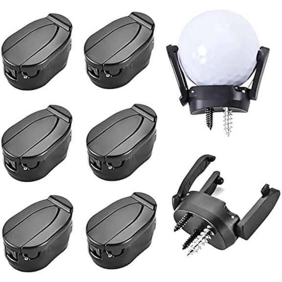 6 Pcs Golf Ball Pick Up Retriever Grabber, Foldable Golf Ball Pick Up Claw Sucker Put On Putter Grip$$Sport & Recreation Other