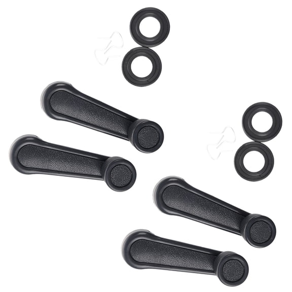 6 Pcs Gray Plastic Universal Car Window Winder Cranks Handle Lever,6 x Window winder Hand Crank.,Gray