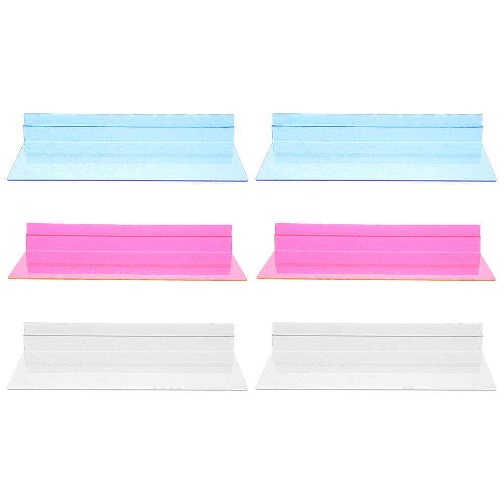 6 Pcs Grooved Shoe Rack Shoe Shelf Shoe Shelves Floating Shoe Display ...