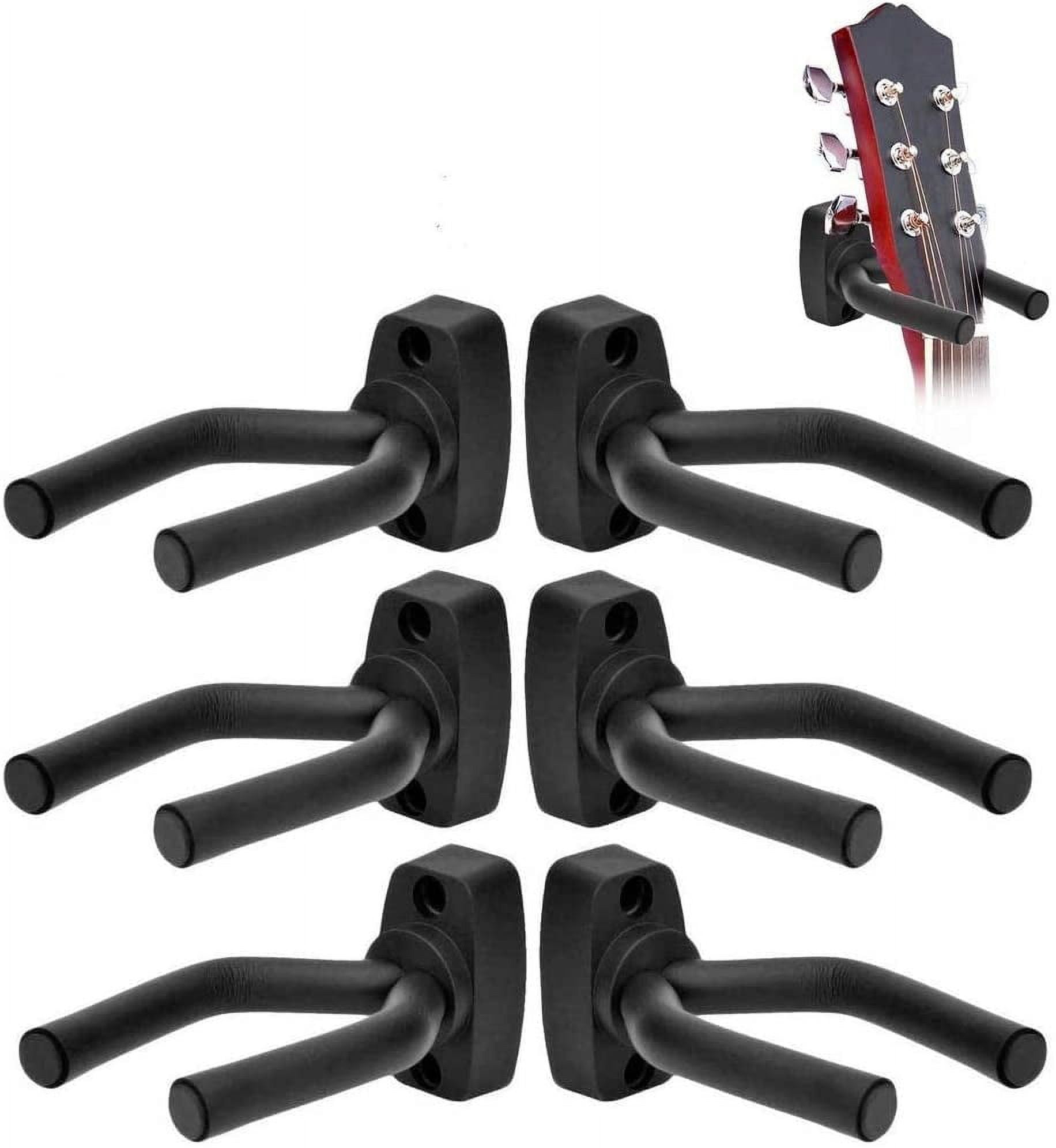 6 Pcs Guitar Hangers Keep Hook Holder Wall Mount for All Size Guitars