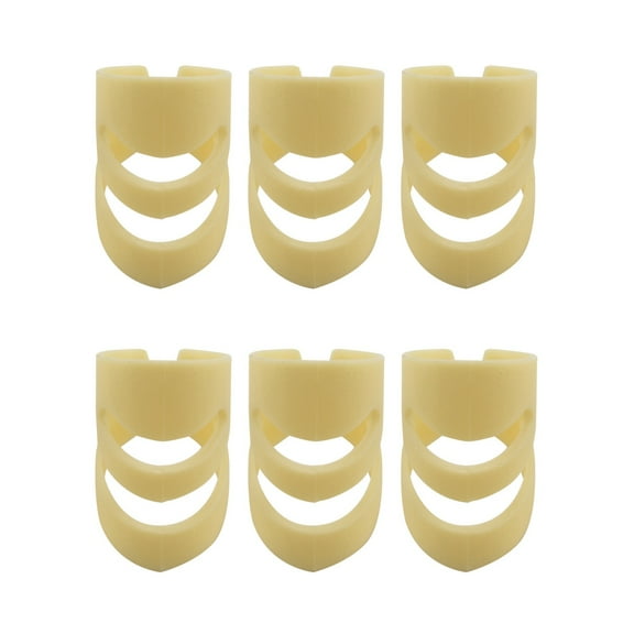 6 Pcs Guitar Picks Electric Acoustic Ukulele Index Finger Pick Stringed Instrument Part L
