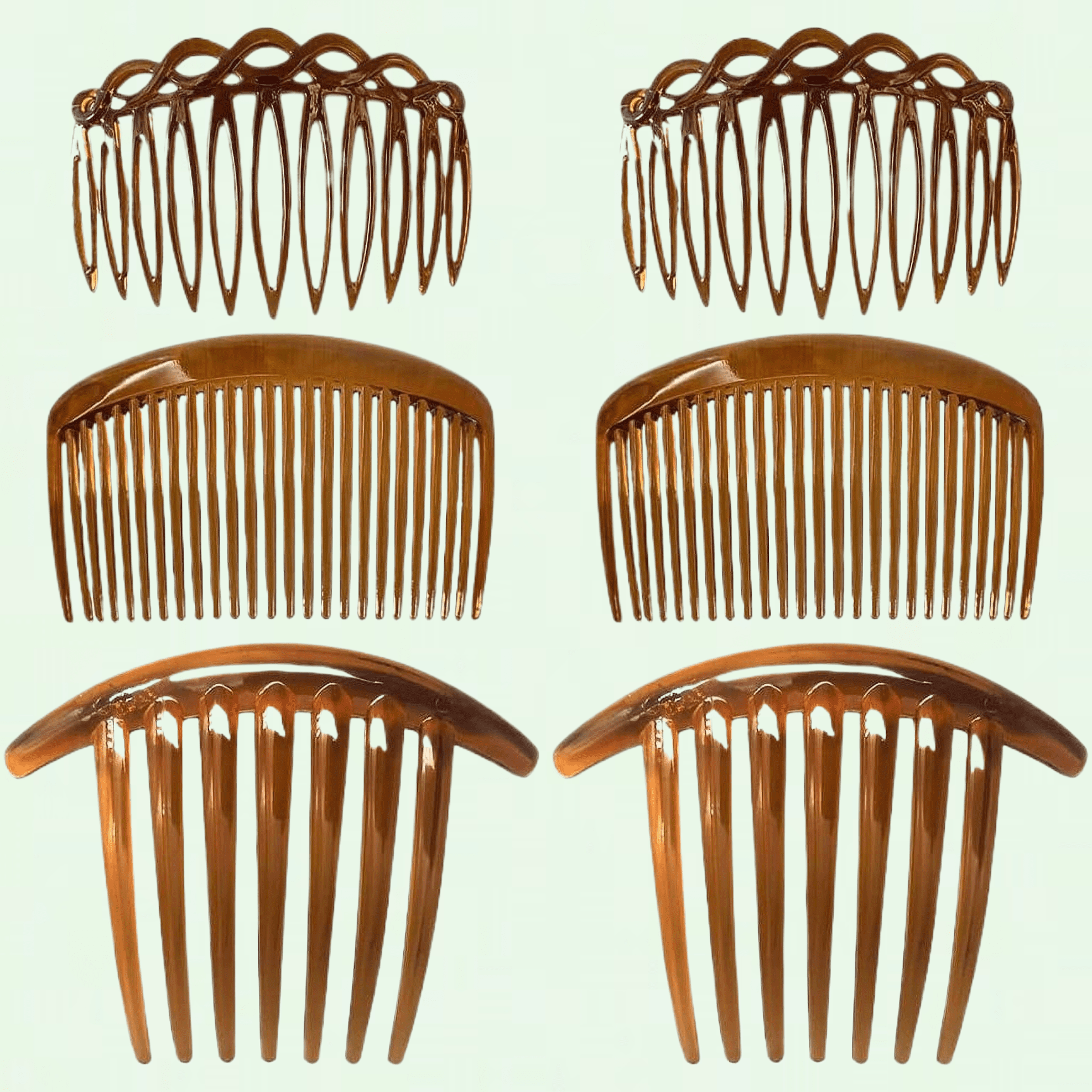 Hair Combs Slides, 6 Pcs Plastic French Side Combs for Women Girls