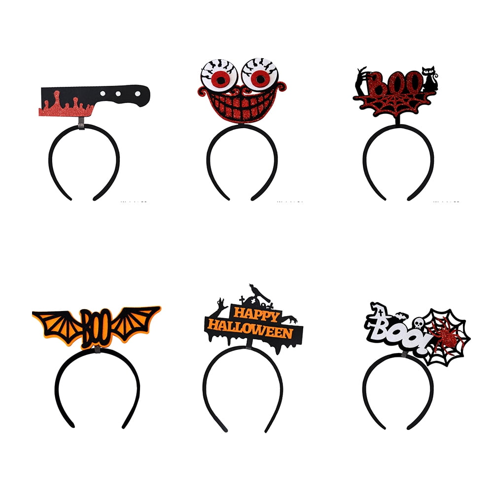 6 Pcs Halloween Headbands, for Halloween Party, Costume, Trick or Treating, Cosplay Decoration