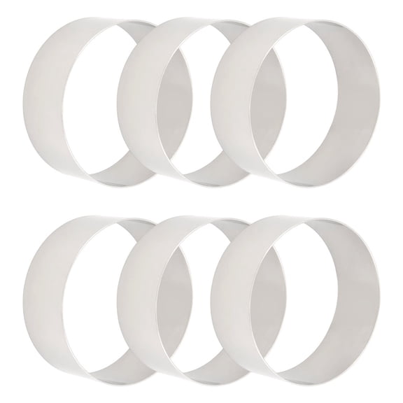 6 Pcs Hamburger Bun Rings,Burger Mold,4 Inch Large Ring Molds for Cooking, for Fried Eggs,Crumpets,Pancakes