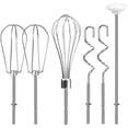 thumbnail image 1 of 6 Pcs Hand Mixer Attachments Set, Stainless Steel Beaters Whisk Dough Hooks Blending Rod, Compatible with Kitchenaid KHM3 KHM5 KHM7 KHM9 Hand Mixer, 1 of 8