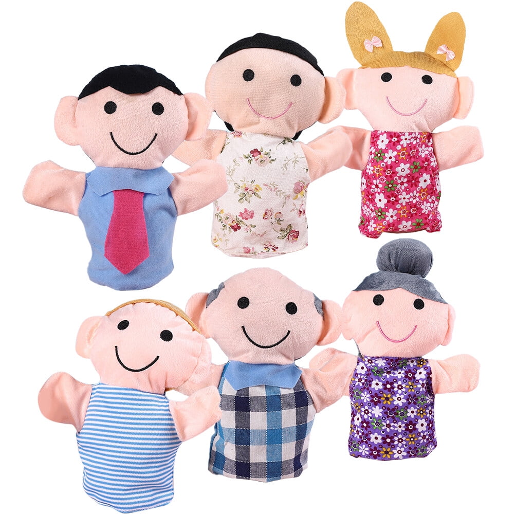 6 Pcs Hand Puppet Early Education Toy Puppets for Kids Ventriloquist