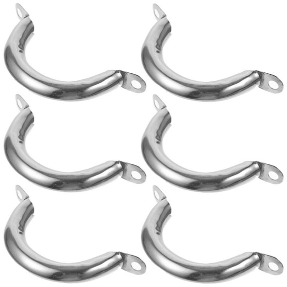 6 Pcs Handles Lid Handle Pot Lid Grip Pot Cover 10X4.6X1.5CM Silver