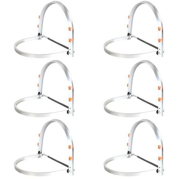 6 Pcs Hard Hat Face Shield Adapter, All-Aluminum Edging|Long-lasting Aluminum Alloy, All-Aluminum Metal Edging, For Safety Face Mask Shield Visor, Comprehensive Face Protection