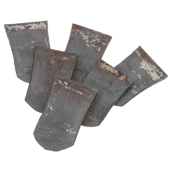 WASHWEPE Iron Hoe Head Replacement 6Pcs for Garden Tools in Agriculture 2.3x1.5 Inch