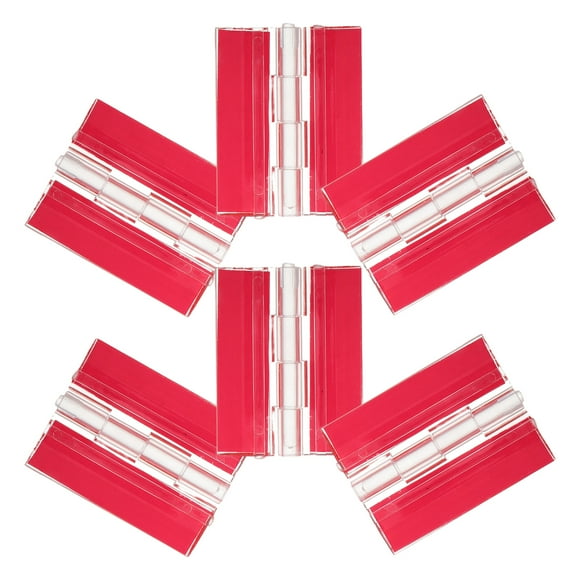 6 Pcs Hinge Repair Kit Plate for Cabinet Golf Cart Windshield Transparent