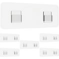thumbnail image 1 of 6 Pcs Hooks Replacement,Strong Adhesive Wall Hooks,Waterproof Shower Caddy Sticky Pads,No Drilling Shower Shelf Adhesive Replacement,Strong Adhesive for Caddy Sticker (Clear), 1 of 7